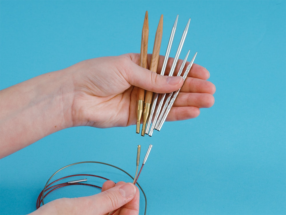 000 addiClick Spitzen Seile addiClick,Stricknadel-Set,Stecksystem Stricknadeln