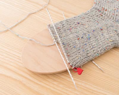 Knitting socks with the addiCraSyTrio - knitting the foot part