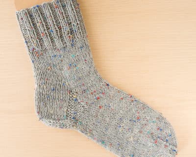 Socke 6fädig 40 Käppchenferse Bandspitze Socken stricken mit Rundstricknadeln,Anleitung Sockenwunder