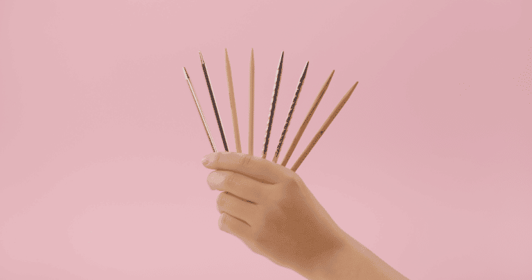 Coloured Knitting Needles Aluminium Metal Knit Pins 21 Sizes in