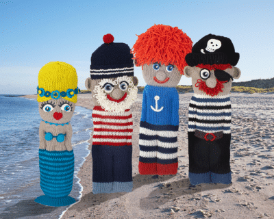 Puppen am Strand Buch Maritime Maschen angepasst