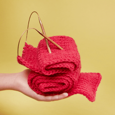 warm scarf knitting keeps you warm,warm up,knitting for the needy