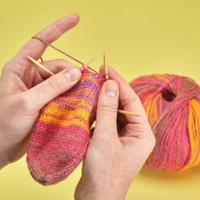 addiCraSyTrio Bamboo Knitting Socks with the addiCraSyTrio - Bamboo 24 cm