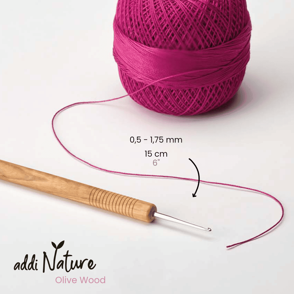 addi olive wood crochet hooks – Needles & Wool