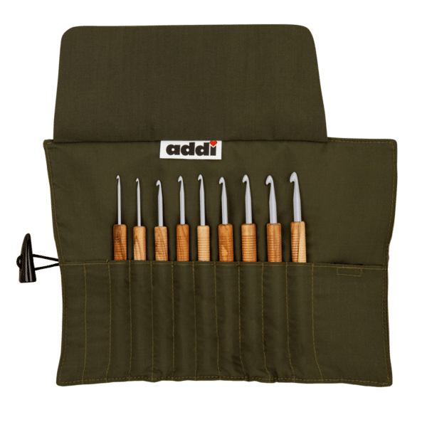 addiWrap Olive Wood Häkelnadel-Set