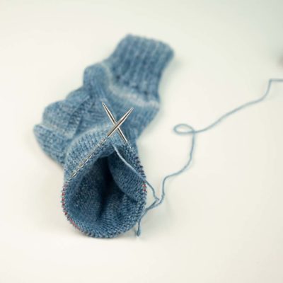 Knitting socks with the addi sock wonder - mini circular knitting needle