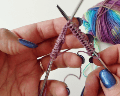 Knitting socks with the addiCraSyTrio - Step 1 Pick up stitches