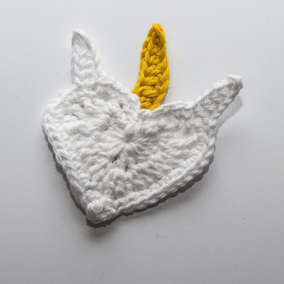 05 Crochet unicorn,Crochet badge