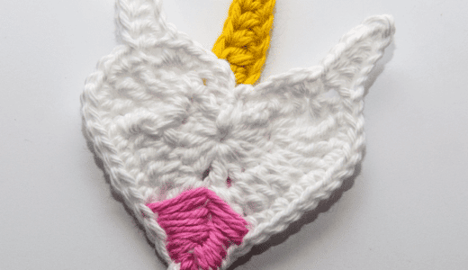 06 Crochet unicorn,Crochet badge