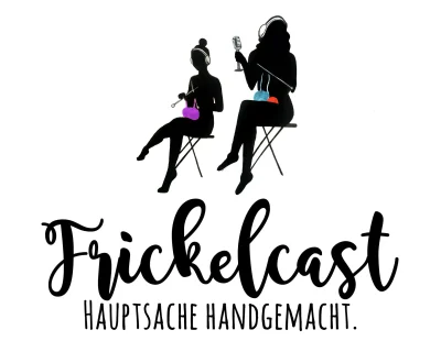 Frickelcast Logo Janin Binder Stefanie Gutzat Podcast,Strick-Podcast,Handarbeitspodcast,Frickelcast,Handarbeit Trends