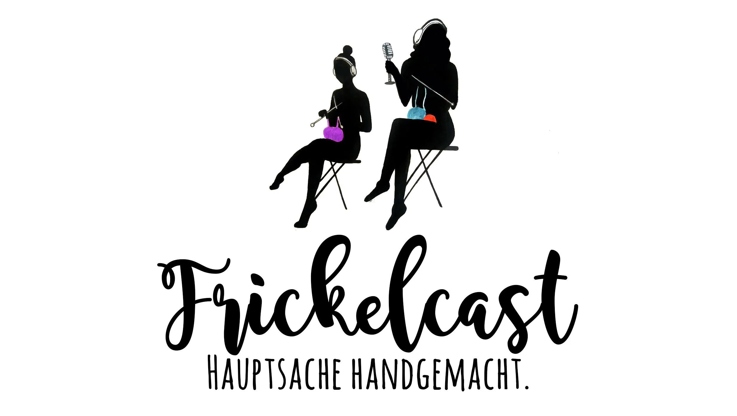 Frickelcast Logo Janin Binder Stefanie Gutzat Podcast,Strick-Podcast,Handarbeitspodcast,Frickelcast,Handarbeit Trends