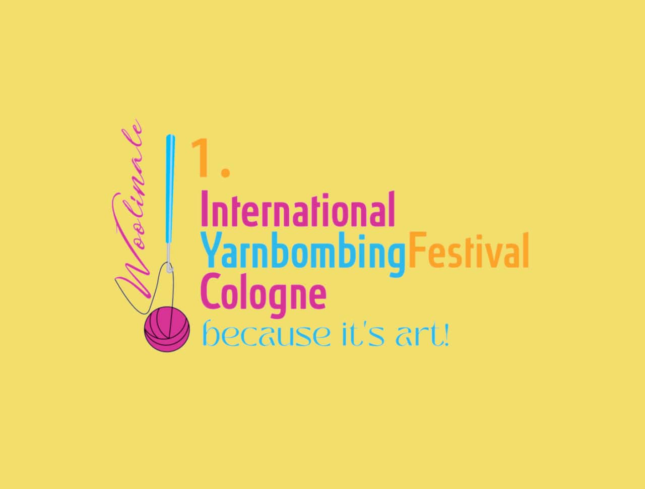 Gassenmaschen Elke Hahn Yarnbombing Festival Logo addi influencer Yarnbombing,Kunst häkeln,Gassenmaschen,Yarnbombing Festival