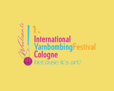 Gassenmaschen Elke Hahn Yarnbombing Festival Logo addi influencer Yarnbombing,crochet art,Gassenmaschen,Yarnbombing Festival