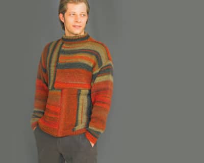 Pullover kurbeln Herren Titelbild DE Stricken hält warm,warm up,stricken für bedürftige