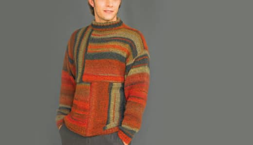 Crank Sweater Mens Cover DE Magazine,Inspiration,Knitting,Crochet
