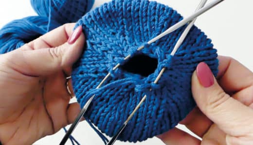 addiCraSyTrioLONG 09 4c Beanie Hat knitting,Beanie knitting tutorial,Beanie knitting addiCraSyTrio,Trio Beanie knitting,Beanie knitting for beginners