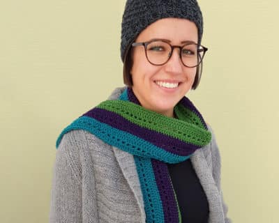 Instructions Haekelschal Herbstlaune4 Crochet scarf,Beginners,Crochet pattern,Striped scarf