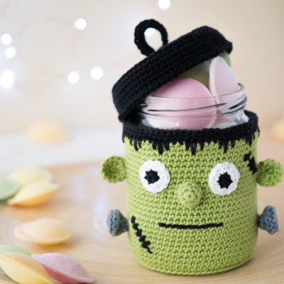 Crochet Green Frankenstein for Halloween