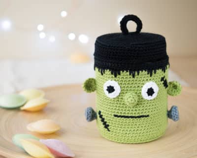 Crochet Green Frankenstein for Halloween