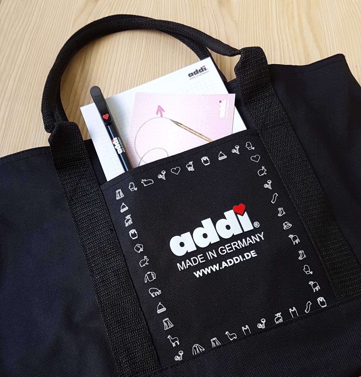 addiBag with goodies addi competition,Unicorn knitting needle