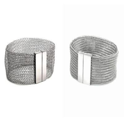 Stainless Steel Bracelet Simple Double Knit 002 Avoid Crochet Mistakes