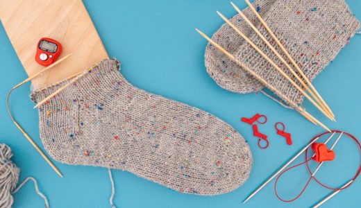 Toe up Socken stricken mit Sockenwunder Nadelspiel addiCraSyTrio Rundstricknadel 5 Strickanleitungen für Weihnachtsgeschenke