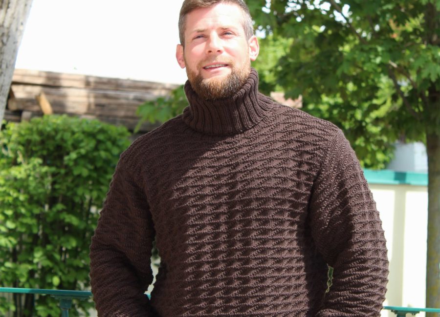 free knitting instructions men's jumpers