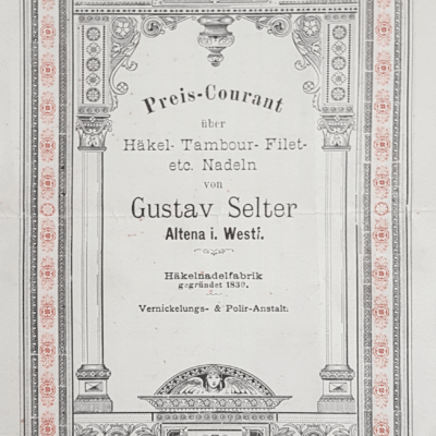 Assortment of the Gustav Selter company at the beginning of the 20th century