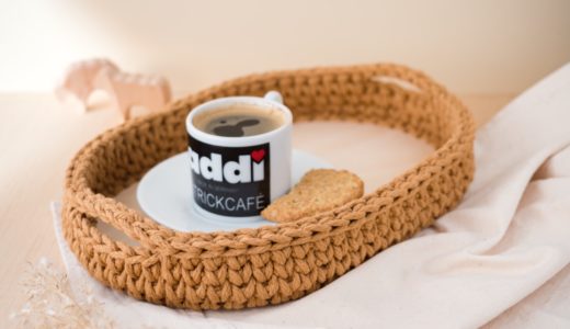 addiShapes Crochet Tray with Macramé Yarn Magazine,Inspiration,Knitting,Crochet