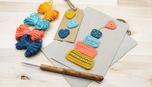 Crocheted Birthday Cake Greeting Card 1 Magazine,Inspiration,Knitting,Crochet