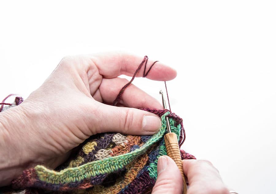 Crochet Vintage Check Scarf: Step 1