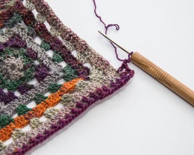 Instructions Crochet Plaid Scarf Step5 Vintage Plaid Scarf