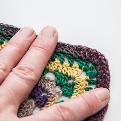 Crochet Vintage Check Scarf: Step 4