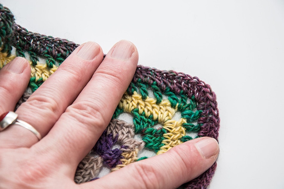 Crochet Vintage Check Scarf: Step 4