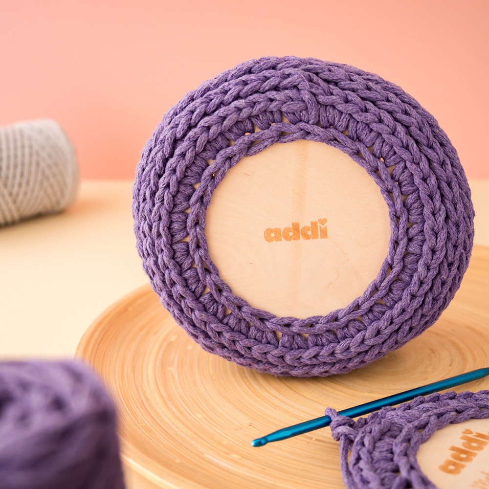 How to crochet a PERFECT CIRCLE without seam with T-shirt yarn FOR