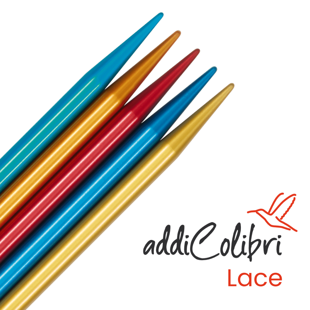 Spitzen Nadelspiel addiColibri Lace Socken stricken mit Nadelspiel