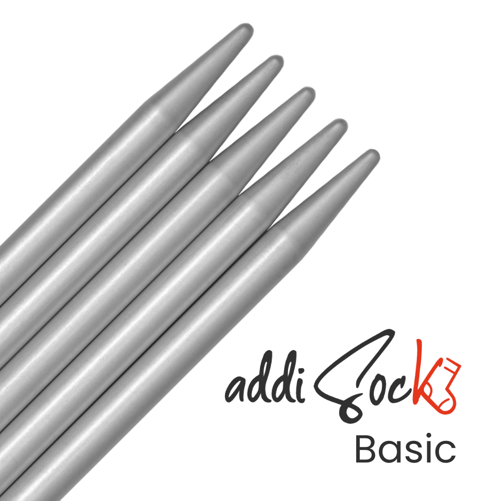 Spitzen Nadelspiel addiSockl Basic Socken stricken mit Nadelspiel