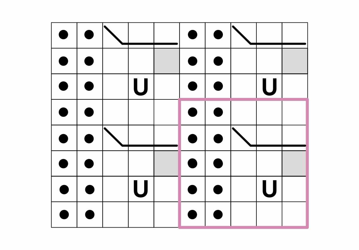 Sockenmuster chart Kaffeebohnchen stricken einfarbig 2 Einfache Sockenmuster stricken