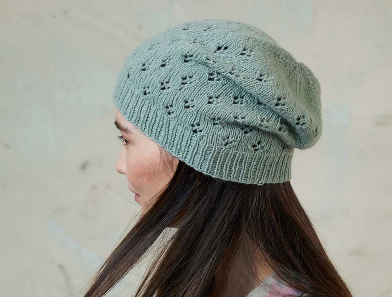 "Pia" Beanie mit Lochmuster stricken - Anleitung Langyarns