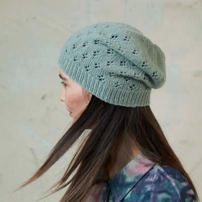 "Pia" Beanie mit Lochmuster stricken - Anleitung Langyarns