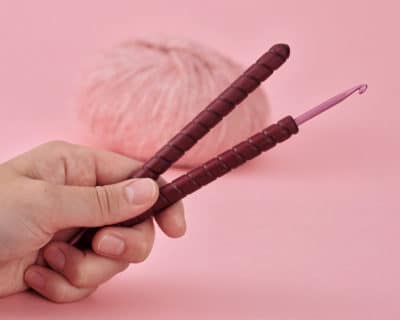 597 2 addiUnicorn Purpleheart Haekelnadel spiralformig pink holz detail 03 4c Geschenkideen