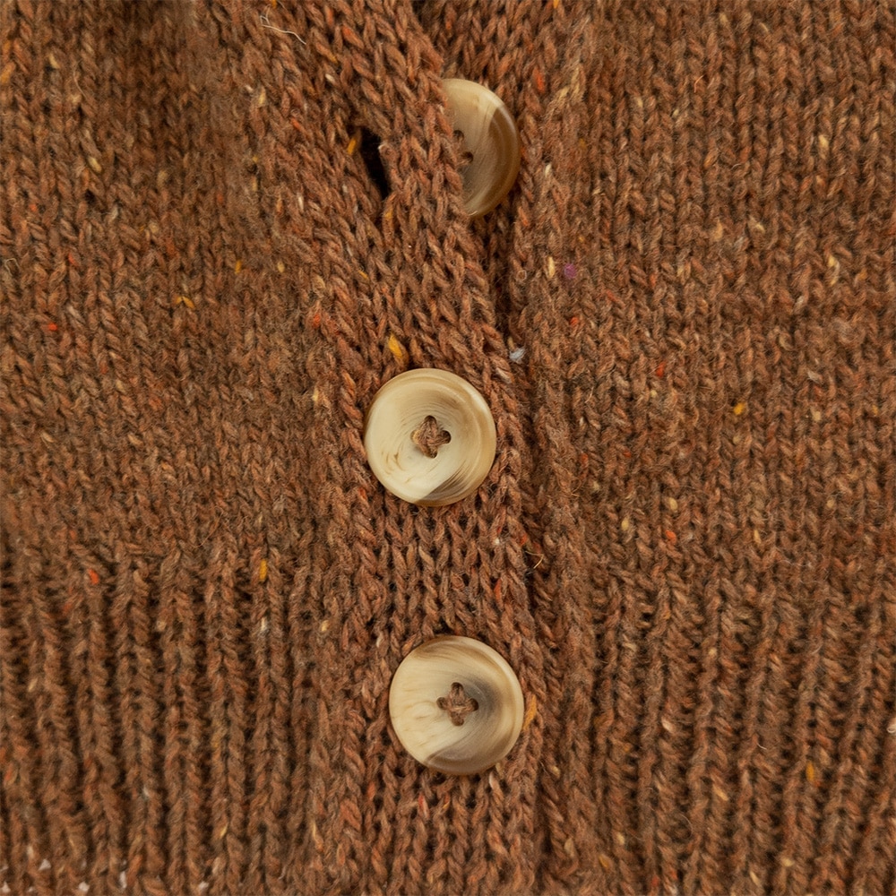 Raglan Knopfleiste Raglan Strickjacke von oben stricken