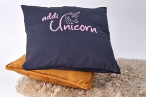 addi Merch Kissen Unicorn Geschenke für Strickerinnen