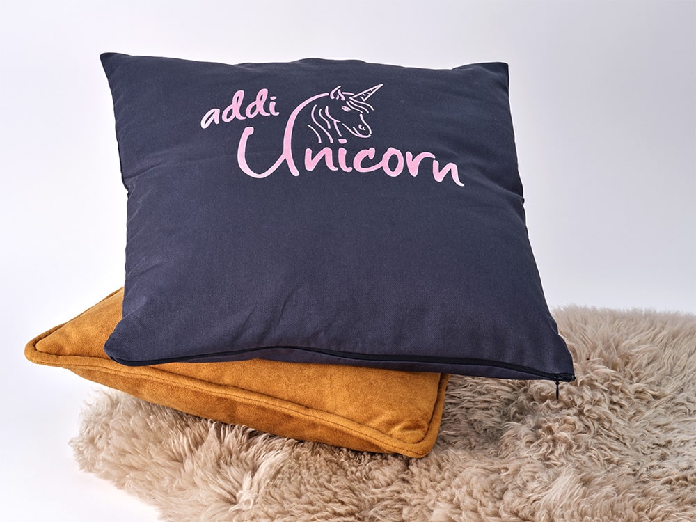 addi Merch Kissen Unicorn Geschenke für Strickerinnen