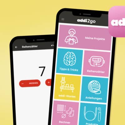 addi2go App Banner addi,Strick- und Häkelnadeln,Stricknadeln,Häkelnadeln,Made in Germany