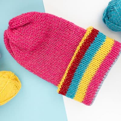 Anleitung Mutze Express Reflektorgarn umgedreht addi,Strick- und Häkelnadeln,Stricknadeln,Häkelnadeln,Made in Germany