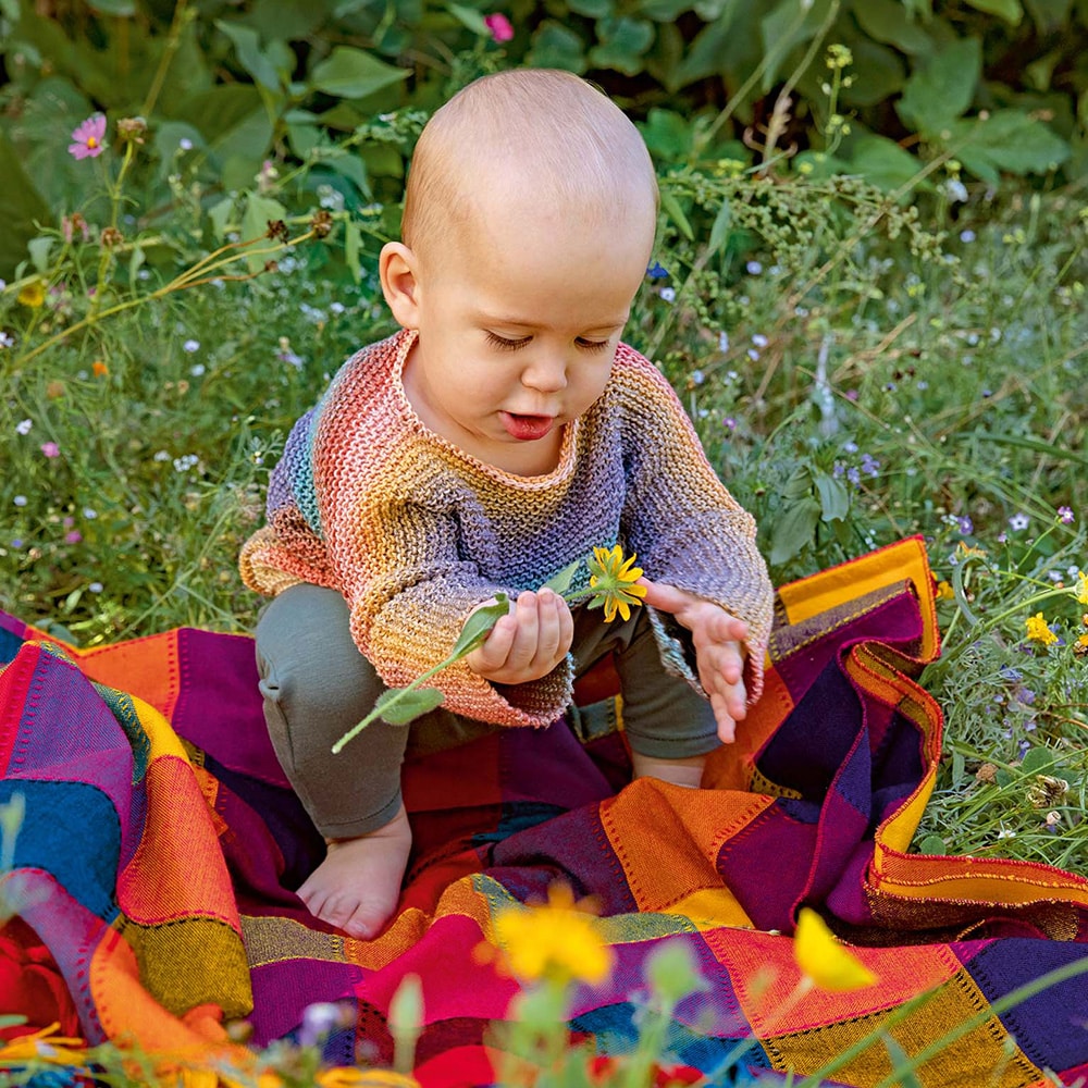 Anleitung Pullover Kinder Lang 01 Baby-Sommerpullover quer gestrickt