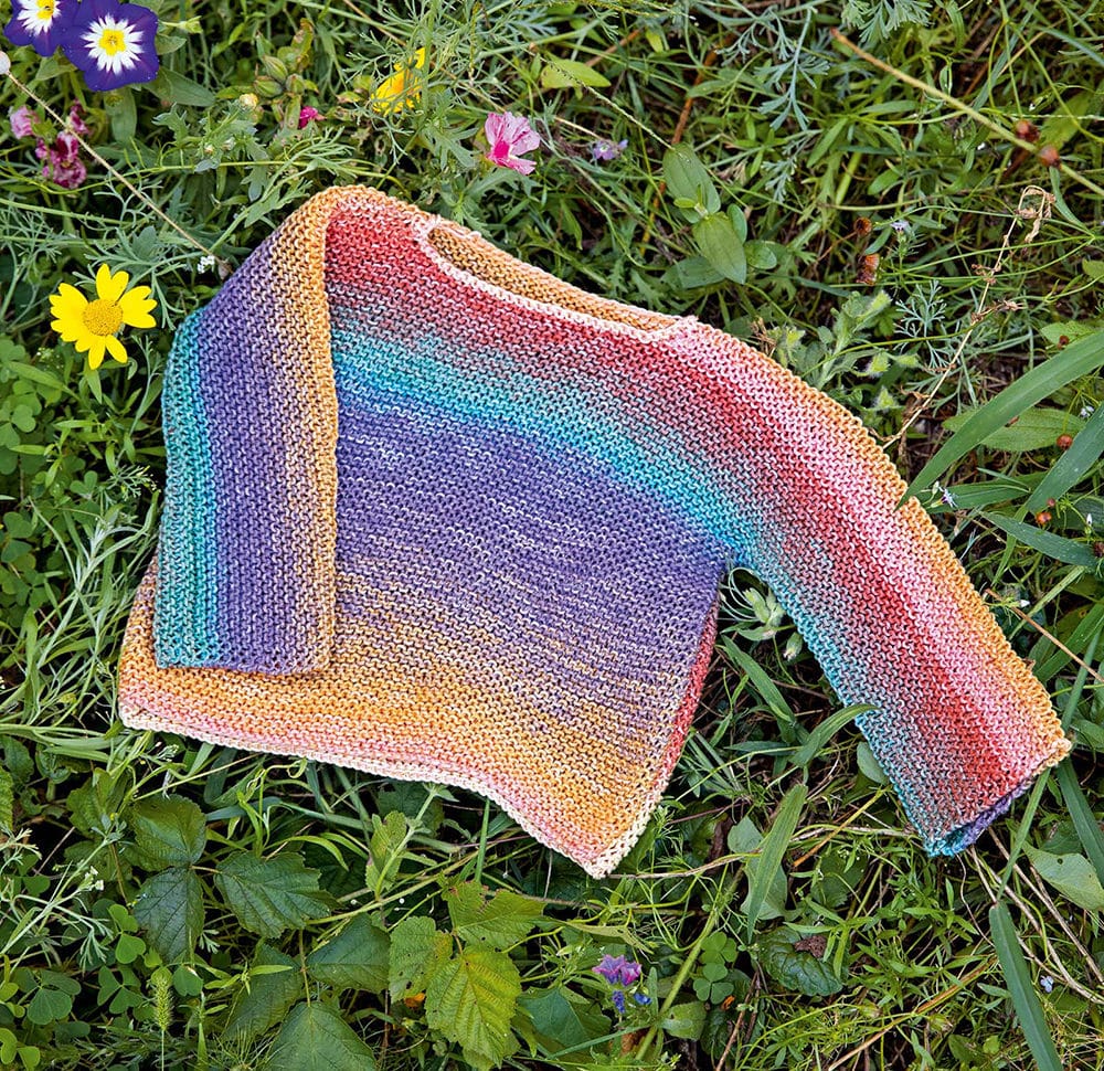 Anleitung Pullover Kinder Lang 02 Baby-Sommerpullover quer gestrickt