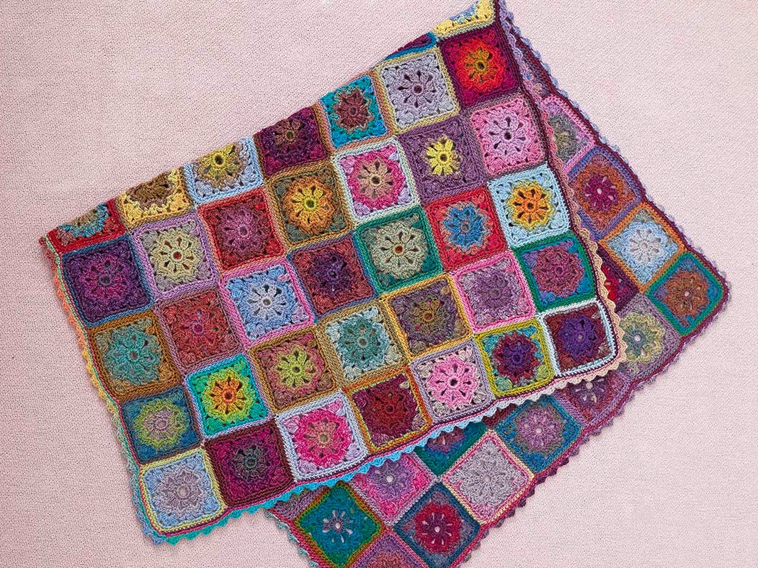 Hakeldecke Granny Squares Mille Colori Lang 01 Granny Square Decke häkeln
