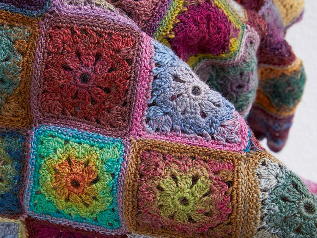 Hakeldecke Granny Squares Mille Colori Lang 02 Granny Square Decke häkeln